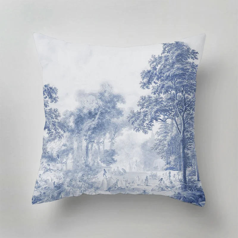 Decorative Pillows for Living Room MakeoverAdjustable Pillows for Customized ComfortIndoor Pillow - Romantic Garden Blue