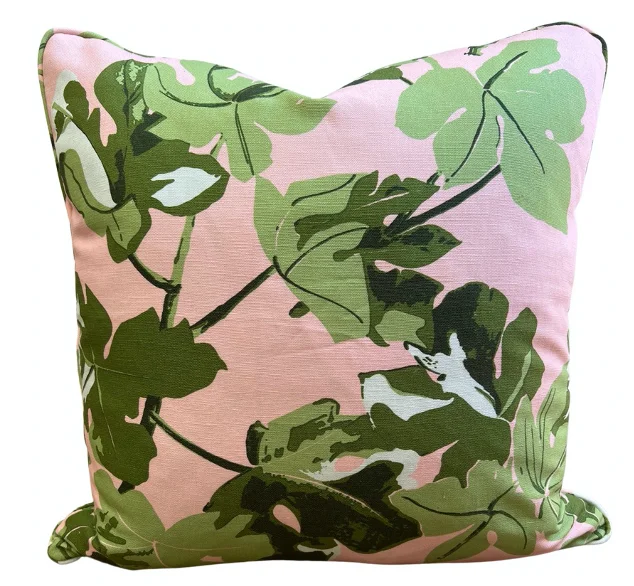 Bolster Pillows for Sofa DecorationAdjustable Pillows for Customized ComfortFig Leaf Original on Pink Pillow Cover Bolster Pillows for Sofa DecorationAdjustable Pillows for Customized ComfortFig Leaf Original on Pink Pillow Cover