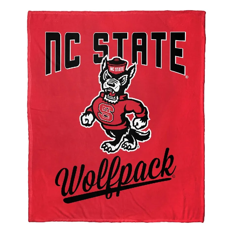 Recycled polyester blankets for an eco - conscious optionNCAA NC State Alumni Silk Touch Throw Recycled polyester blankets for an eco - conscious optionNCAA NC State Alumni Silk Touch Throw