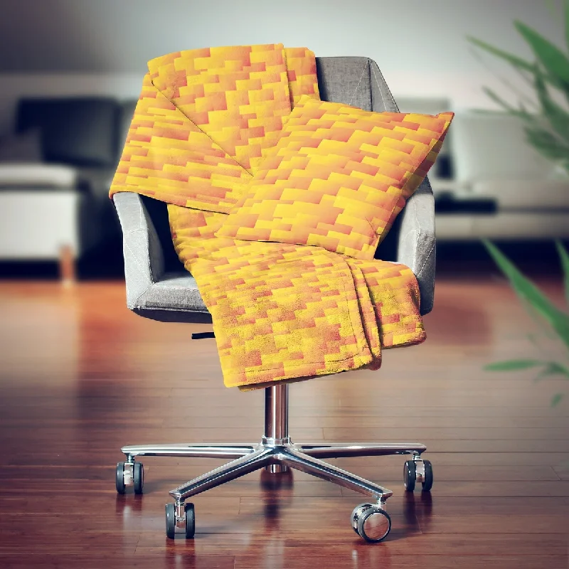 Silk blankets with a smooth and elegant touchDesignart' Retro Square Design VIII' Modern Throw Blanket - 71x59 Silk blankets with a smooth and elegant touchDesignart' Retro Square Design VIII' Modern Throw Blanket - 71x59