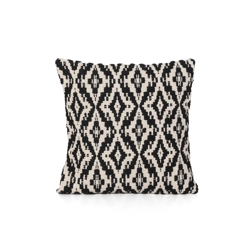 Plush Pillows for a Cozy BedBolster Pillows for Sofa DecorationCrystal Boho Cotton Pillow Cover, Black and White Plush Pillows for a Cozy BedBolster Pillows for Sofa DecorationCrystal Boho Cotton Pillow Cover, Black and White
