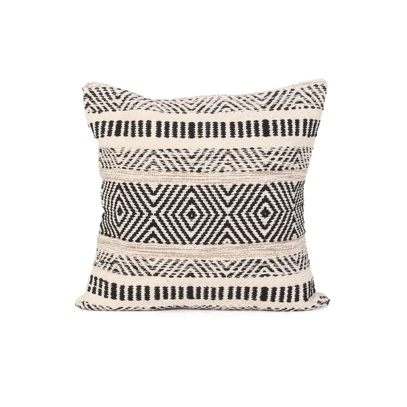 Decorative Pillows for Living Room MakeoverBolster Pillows for Sofa DecorationEdith Boho Cotton Throw Pillow, Black and White Decorative Pillows for Living Room MakeoverBolster Pillows for Sofa DecorationEdith Boho Cotton Throw Pillow, Black and White