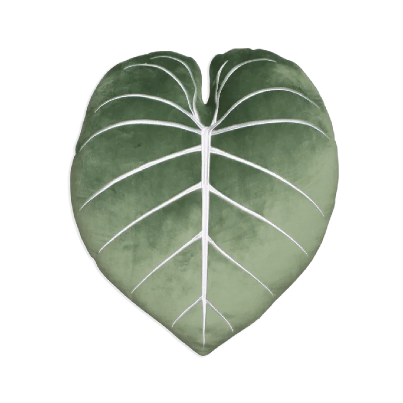 Soft and Fluffy Pillows for Bedroom ComfortBack Support Pillows for Office ChairsPhilodendron Gloriosum Leaf Pillow - Moody Green Soft and Fluffy Pillows for Bedroom ComfortBack Support Pillows for Office ChairsPhilodendron Gloriosum Leaf Pillow - Moody Green