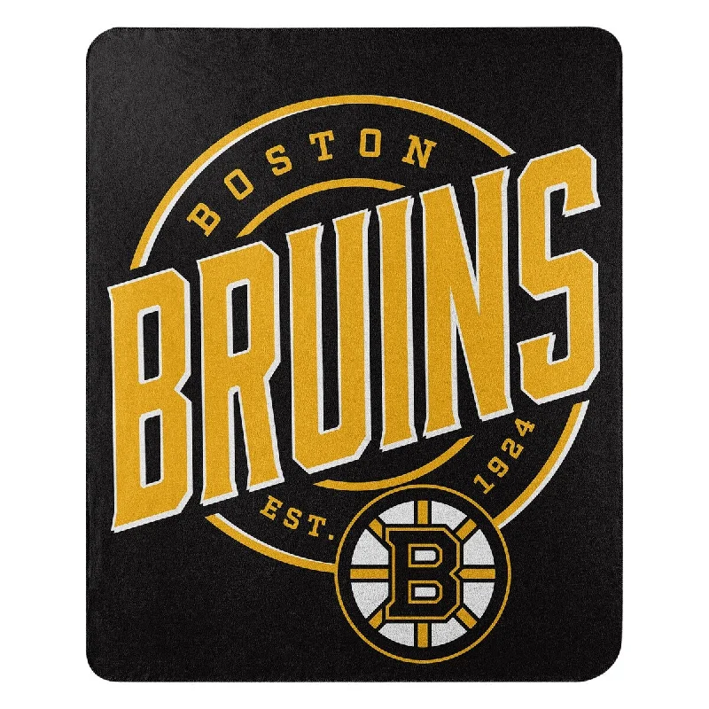 Recycled polyester blankets for an eco - conscious optionNHL 031 Bruins Campaign Fleece Throw Recycled polyester blankets for an eco - conscious optionNHL 031 Bruins Campaign Fleece Throw