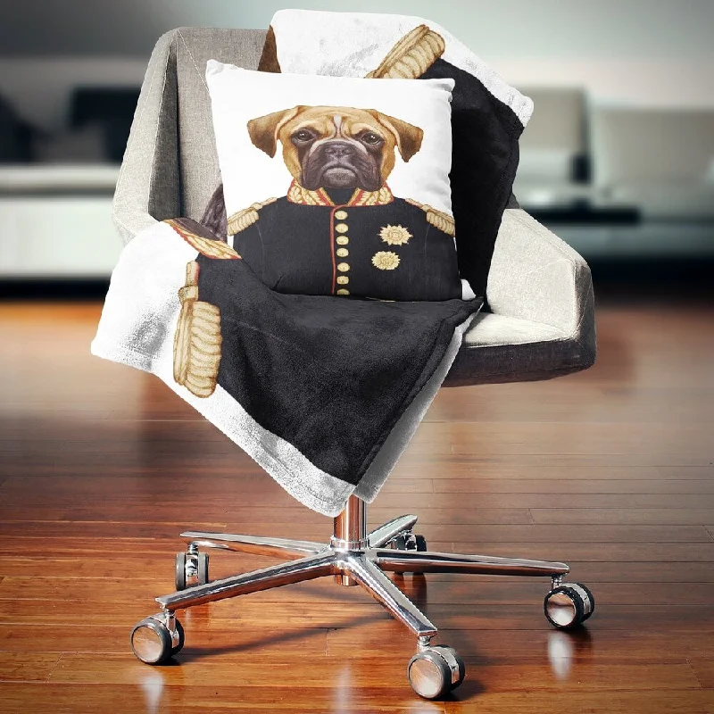 Mohair blankets with a unique sheen and softnessDesignart "Funny Boxer Dog in Military Uniform" Animal Throw Blanket Mohair blankets with a unique sheen and softnessDesignart "Funny Boxer Dog in Military Uniform" Animal Throw Blanket
