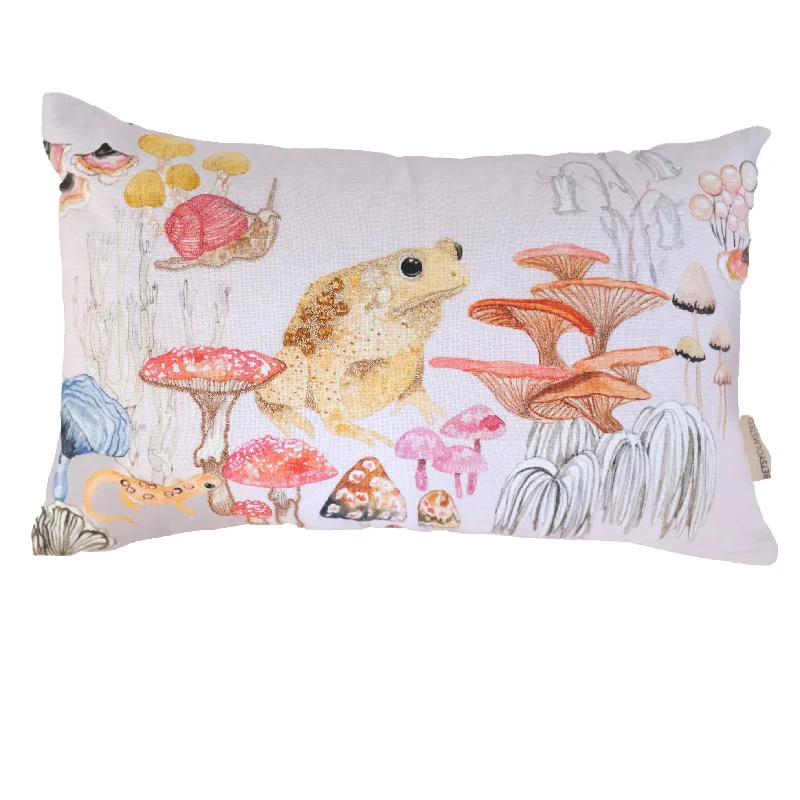 Silk Pillows for Smooth Skin and HairFirm Pillows for Side SleepersPillow- Toxic Toad in oyster 10"x16" Silk Pillows for Smooth Skin and HairFirm Pillows for Side SleepersPillow- Toxic Toad in oyster 10"x16"