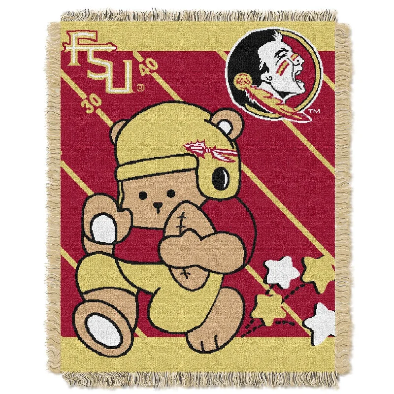 Recycled polyester blankets for an eco - conscious optionFlorida State University Official Collegiate Baby Blanket Recycled polyester blankets for an eco - conscious optionFlorida State University Official Collegiate Baby Blanket