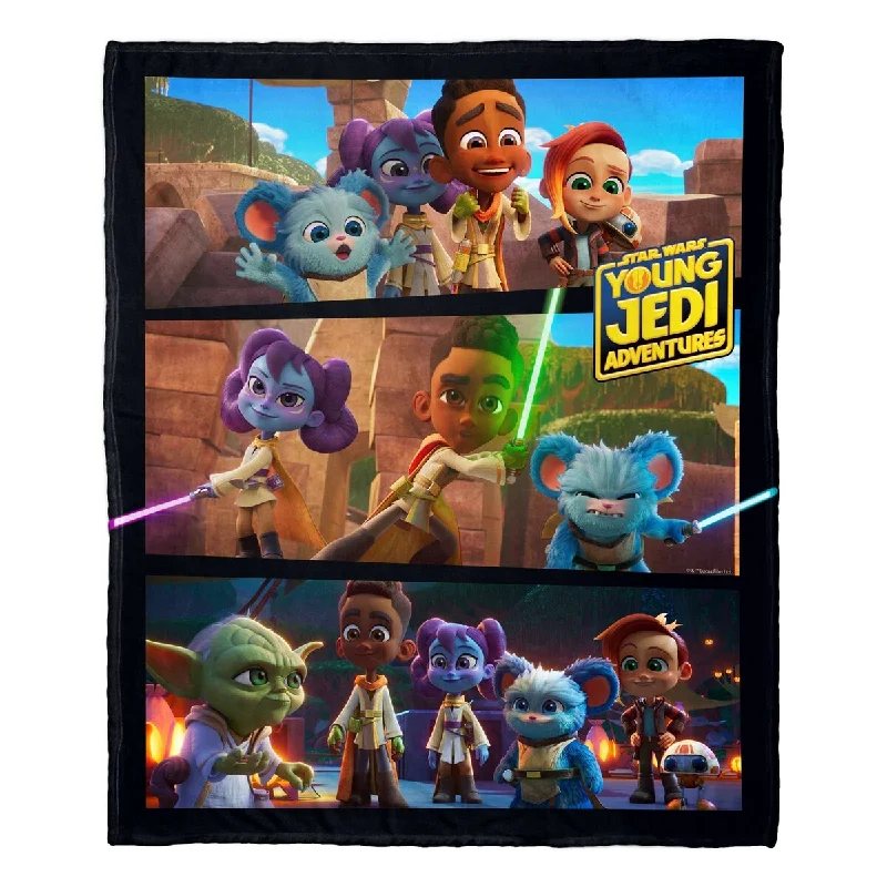 Recycled polyester blankets for an eco - conscious optionLucus Star Wars Young Jedi Let's Go Silk Touch Throw Blanket Recycled polyester blankets for an eco - conscious optionLucus Star Wars Young Jedi Let's Go Silk Touch Throw Blanket