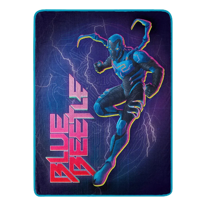 Fleece blankets for a cozy and plush textureBlue Beetle Electric Beetle Micro Raschel Throw Fleece blankets for a cozy and plush textureBlue Beetle Electric Beetle Micro Raschel Throw