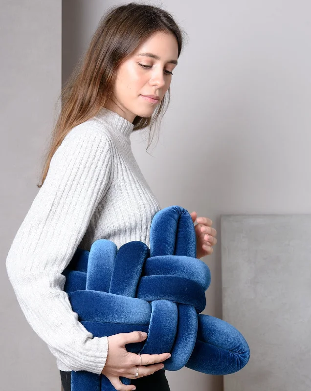 Travel Pillows for Long JourneysPregnancy Pillows for Expectant MothersRoyal Blue Velvet Knot Pillow Travel Pillows for Long JourneysPregnancy Pillows for Expectant MothersRoyal Blue Velvet Knot Pillow