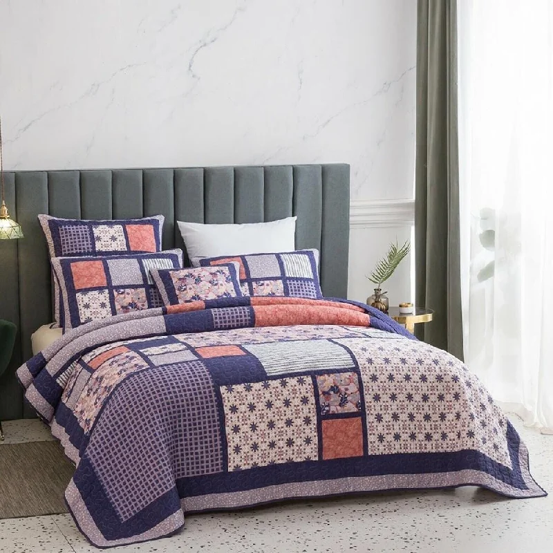 Acrylic blankets for a soft and affordable alternativeKing Spring Blossom Patchwork Cotton Floral Bedspread Set Purple Acrylic blankets for a soft and affordable alternativeKing Spring Blossom Patchwork Cotton Floral Bedspread Set Purple