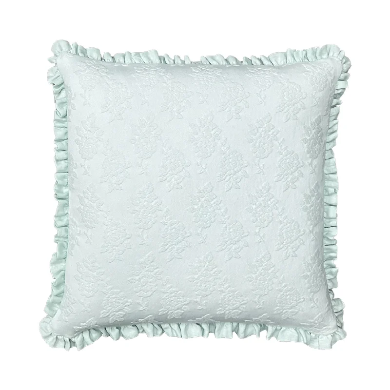 Decorative Pillows for Living Room MakeoverSoft and Fluffy Pillows for Bedroom ComfortTeal Rose Matelasse Pillow Decorative Pillows for Living Room MakeoverSoft and Fluffy Pillows for Bedroom ComfortTeal Rose Matelasse Pillow