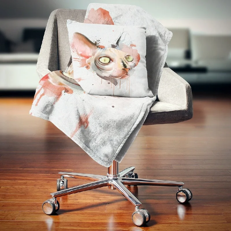 Microfiber blankets that are durable and easy to care forDesignart 'Red Faced Cat Watercolor Sketch' Animal Throw Blanket Microfiber blankets that are durable and easy to care forDesignart 'Red Faced Cat Watercolor Sketch' Animal Throw Blanket
