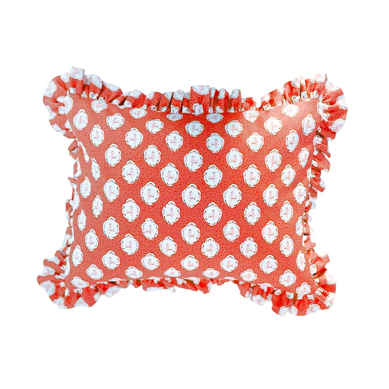 Square Pillows for Modern Home DecorSquare Pillows for Modern Home DecorDana Gibson Bellamy in Coral Pillow with Ruffles Square Pillows for Modern Home DecorSquare Pillows for Modern Home DecorDana Gibson Bellamy in Coral Pillow with Ruffles