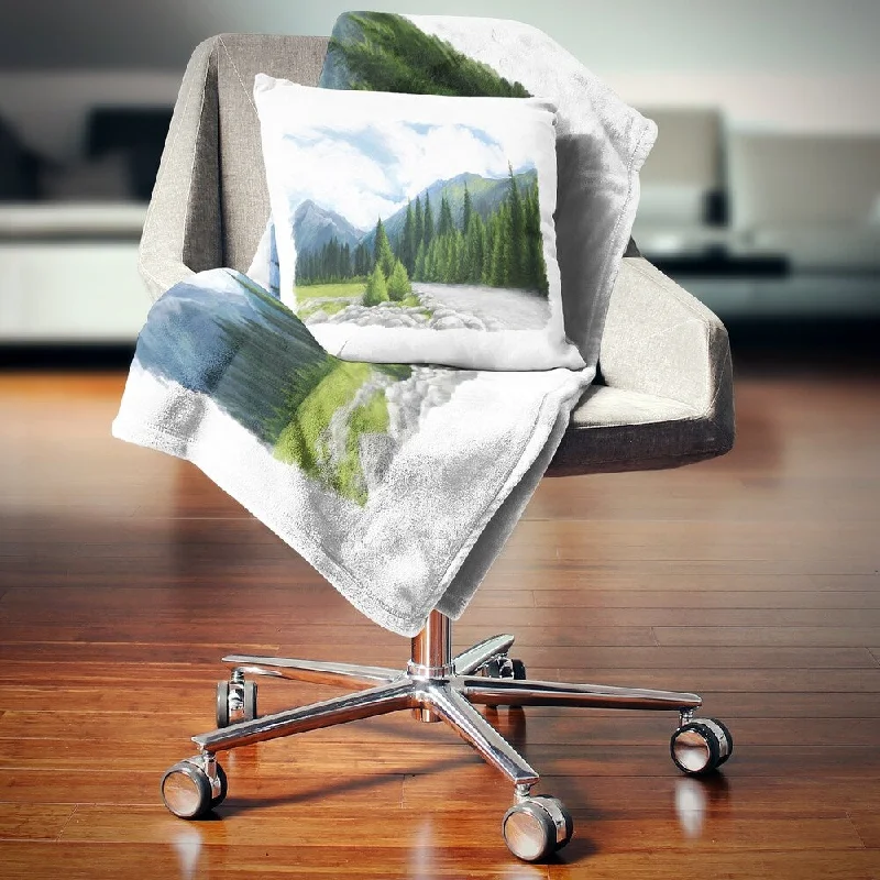 Microfiber blankets that are durable and easy to care forDesignart 'Happy Summer Pastures in Mountains' Landscape Fleece Throw Blanket Microfiber blankets that are durable and easy to care forDesignart 'Happy Summer Pastures in Mountains' Landscape Fleece Throw Blanket