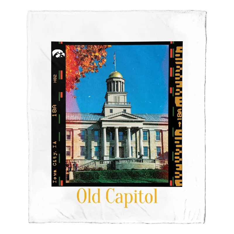 Recycled polyester blankets for an eco - conscious optionNCAA Campus Life Iowa Silk Touch Throw Recycled polyester blankets for an eco - conscious optionNCAA Campus Life Iowa Silk Touch Throw