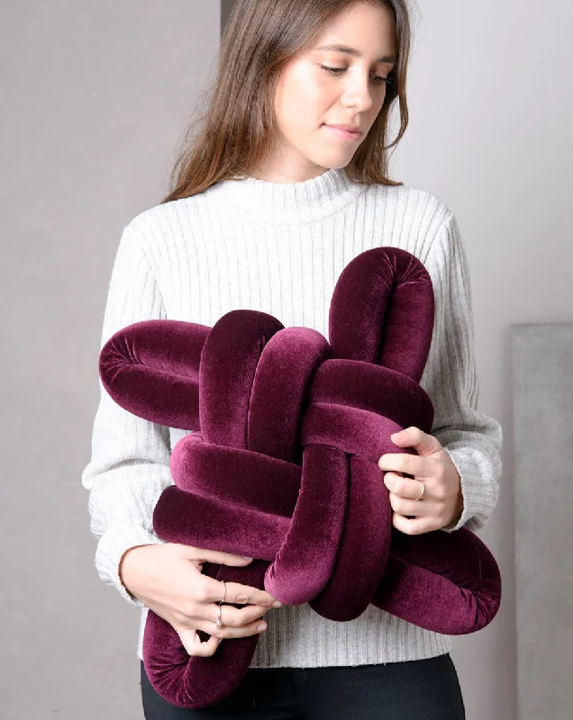 Kids Pillows with Fun DesignsFeather Pillows for a Luxurious SleepPurple Velvet Knot Pillow Kids Pillows with Fun DesignsFeather Pillows for a Luxurious SleepPurple Velvet Knot Pillow