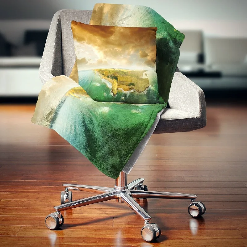 Cashmere blankets for ultimate softness and luxuryDesignart 'Great Ocean Road Australia Green' Modern Seascape Throw Blanket Cashmere blankets for ultimate softness and luxuryDesignart 'Great Ocean Road Australia Green' Modern Seascape Throw Blanket