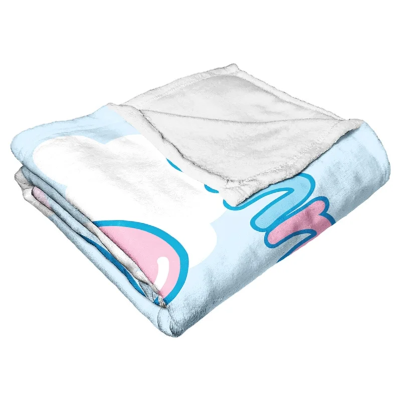 Recycled polyester blankets for an eco - conscious optionENT 236 Cinnamoroll, Rainbow Clouds Silk Touch Throw Blanket Recycled polyester blankets for an eco - conscious optionENT 236 Cinnamoroll, Rainbow Clouds Silk Touch Throw Blanket