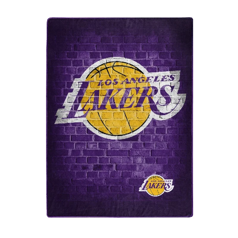 Chenille blankets with a thick and fuzzy textureNBA 0805 Lakers Street Raschel