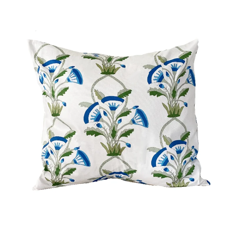 Down Alternative Pillows for Ethical ChoicesRound Pillows for Boho-Style InteriorsDana Gibson Mughal Fleur in Blue Pillow Down Alternative Pillows for Ethical ChoicesRound Pillows for Boho-Style InteriorsDana Gibson Mughal Fleur in Blue Pillow