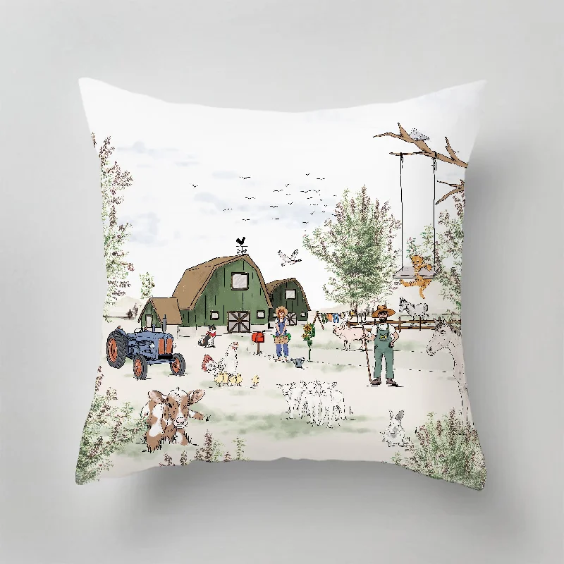 Silk Pillows for Smooth Skin and HairPlush Pillows for a Cozy BedIndoor Pillow - ANIMAL FARM Silk Pillows for Smooth Skin and HairPlush Pillows for a Cozy BedIndoor Pillow - ANIMAL FARM