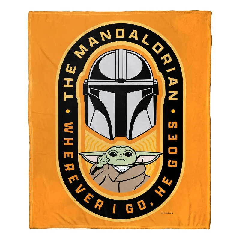 Rayon from bamboo blankets for a silky and breathable feelStar Wars The Mandalorian, Spotlight Silk Touch Throw Rayon from bamboo blankets for a silky and breathable feelStar Wars The Mandalorian, Spotlight Silk Touch Throw