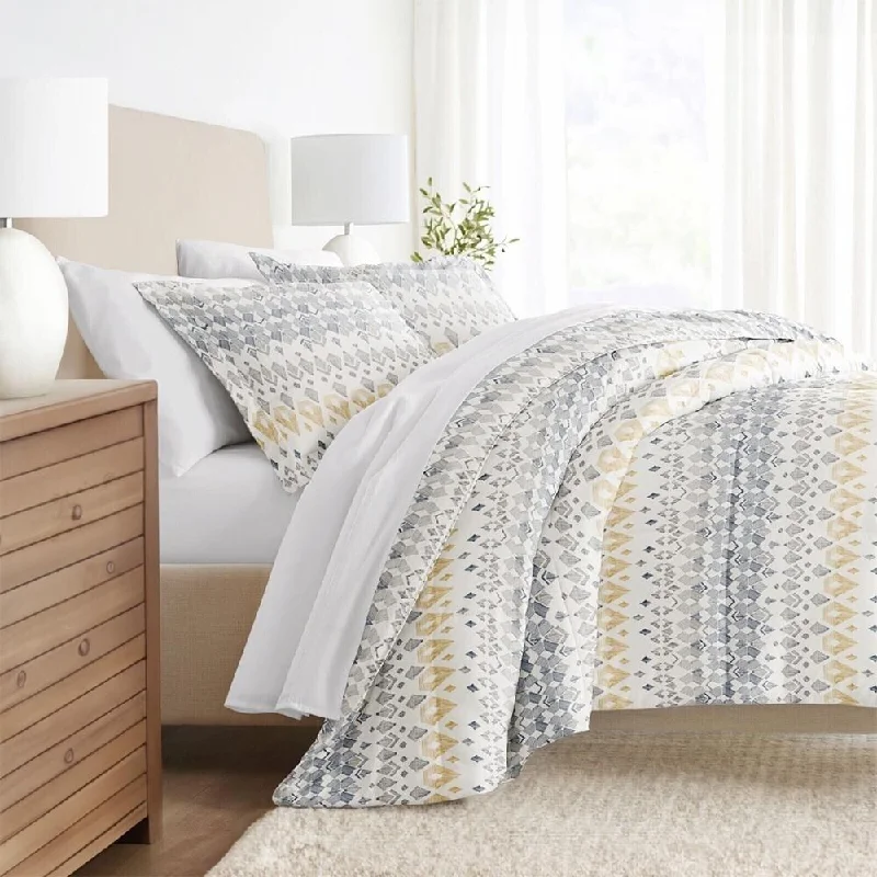 Silk blankets with a smooth and elegant touchKing Geometric Stamped Down-Alternative Comforter Set Grey Silk blankets with a smooth and elegant touchKing Geometric Stamped Down-Alternative Comforter Set Grey