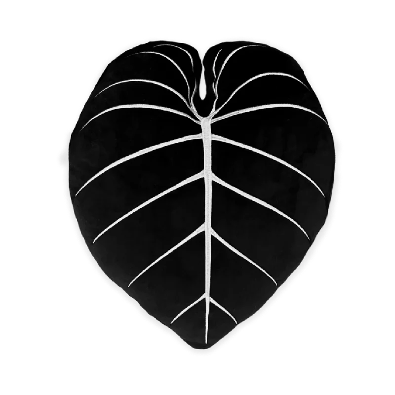 Cooling Pillows for Hot SleepersAdjustable Pillows for Customized ComfortPhilodendron Gloriosum Leaf Plush Pillow - Obsidian Cooling Pillows for Hot SleepersAdjustable Pillows for Customized ComfortPhilodendron Gloriosum Leaf Plush Pillow - Obsidian