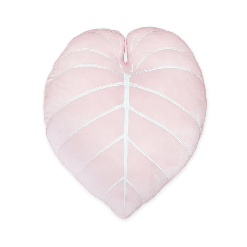 Cotton Pillows for Natural ComfortVelvet Pillows for a Touch of ElegancePhilodendron Gloriosum Leaf Plush Pillow - Baby Pink Cotton Pillows for Natural ComfortVelvet Pillows for a Touch of ElegancePhilodendron Gloriosum Leaf Plush Pillow - Baby Pink