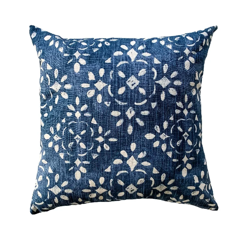 Cotton Pillows for Natural ComfortSquare Pillows for Modern Home DecorStylish blue floral pillows - OLVA Cotton Pillows for Natural ComfortSquare Pillows for Modern Home DecorStylish blue floral pillows - OLVA