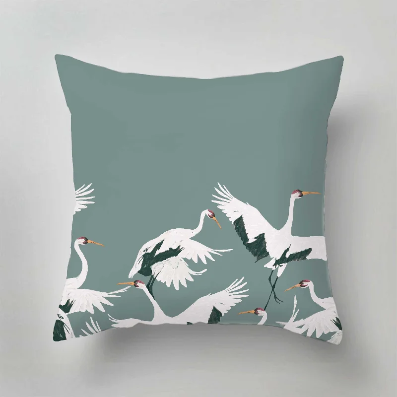Back Support Pillows for Office ChairsRound Pillows for Boho-Style InteriorsIndoor Pillow - STORK - TEAL