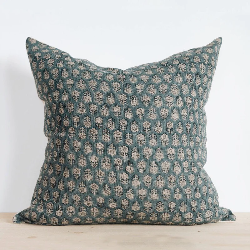 Plush Pillows for a Cozy BedKids Pillows with Fun DesignsLinen Hand Block-Printed Pillow Cover No. 0269 Plush Pillows for a Cozy BedKids Pillows with Fun DesignsLinen Hand Block-Printed Pillow Cover No. 0269