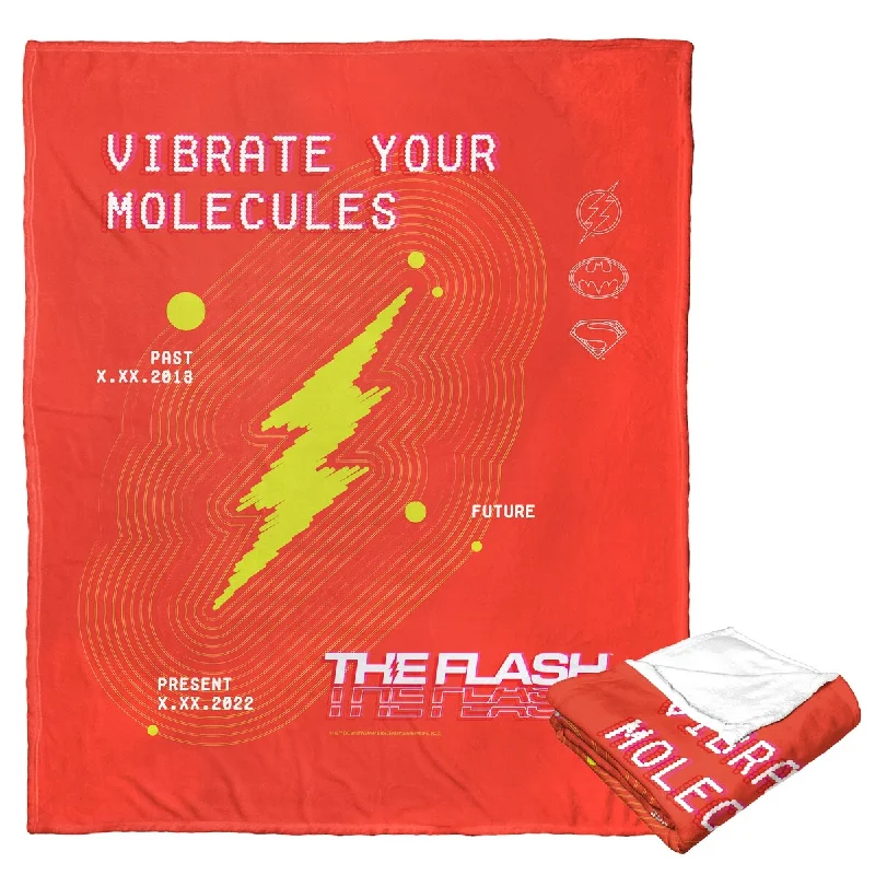 Chenille blankets with a thick and fuzzy textureWarner Brothers DC The Flash Vibrate Your Molecules Silk Touch Throw Blanket Chenille blankets with a thick and fuzzy textureWarner Brothers DC The Flash Vibrate Your Molecules Silk Touch Throw Blanket