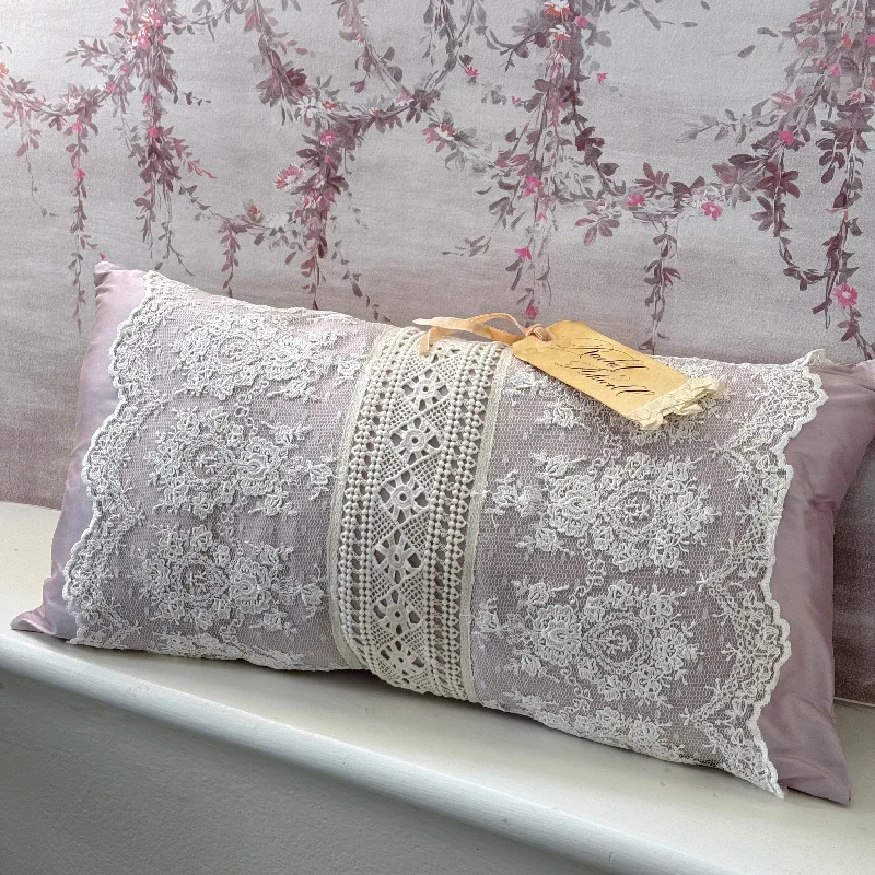 Decorative Pillows for Living Room MakeoverBolster Pillows for Sofa DecorationAntoinette Chantilly Lace & Lilac Silk Boudoir Pillow Decorative Pillows for Living Room MakeoverBolster Pillows for Sofa DecorationAntoinette Chantilly Lace & Lilac Silk Boudoir Pillow