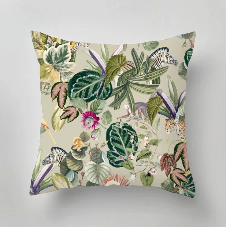 Travel Pillows for Long JourneysCotton Pillows for Natural ComfortIndoor Pillow - BOLD BOTANICS - green Travel Pillows for Long JourneysCotton Pillows for Natural ComfortIndoor Pillow - BOLD BOTANICS - green