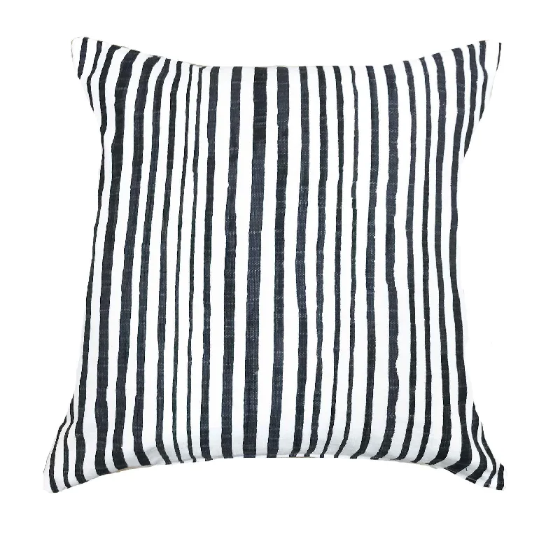 Cooling Pillows for Hot SleepersBack Support Pillows for Office ChairsLuxe linen black and white stripe pillows - DIEGO Cooling Pillows for Hot SleepersBack Support Pillows for Office ChairsLuxe linen black and white stripe pillows - DIEGO