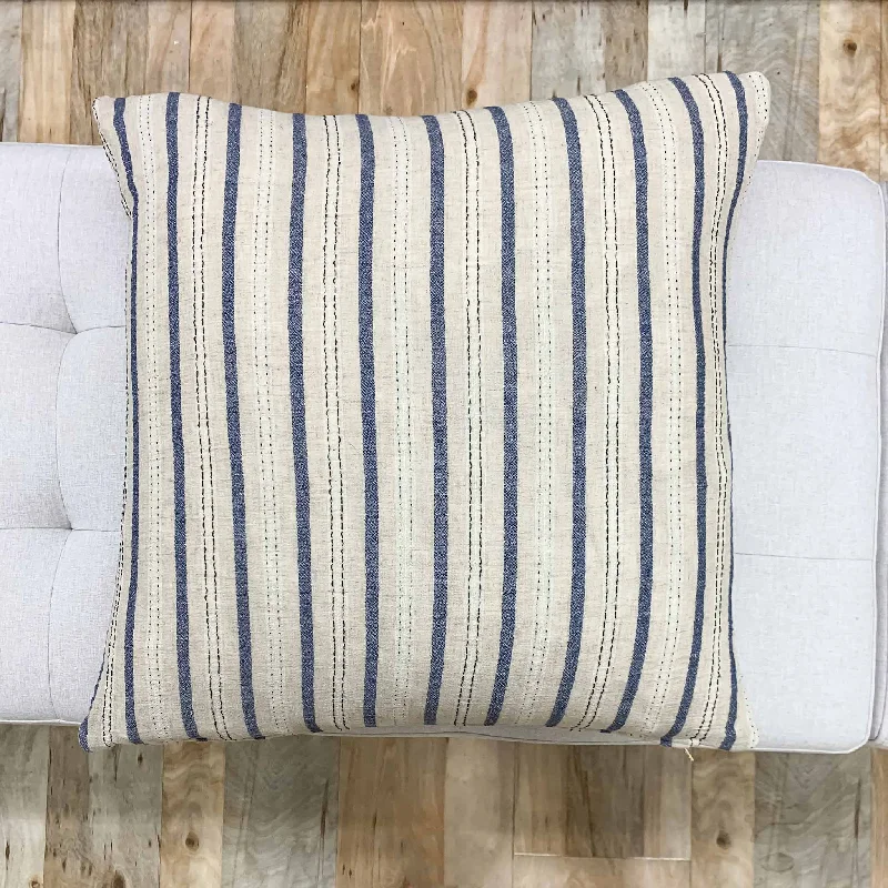 Silk Pillows for Smooth Skin and HairSilk Pillows for Smooth Skin and HairVintage Blue & Tan Striped Pillow - Stewart Silk Pillows for Smooth Skin and HairSilk Pillows for Smooth Skin and HairVintage Blue & Tan Striped Pillow - Stewart