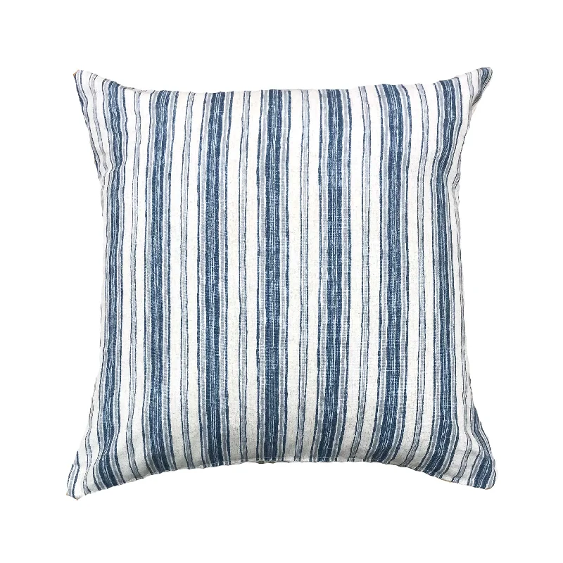 Square Pillows for Modern Home DecorTravel Pillows for Long JourneysClassic blue stripe pillows - CLARK Square Pillows for Modern Home DecorTravel Pillows for Long JourneysClassic blue stripe pillows - CLARK