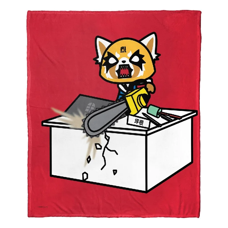 Linen blankets with a rustic and textured lookENT 236 Aggretsuko, Sick Of Working Silk Touch Throw Blanket Linen blankets with a rustic and textured lookENT 236 Aggretsuko, Sick Of Working Silk Touch Throw Blanket