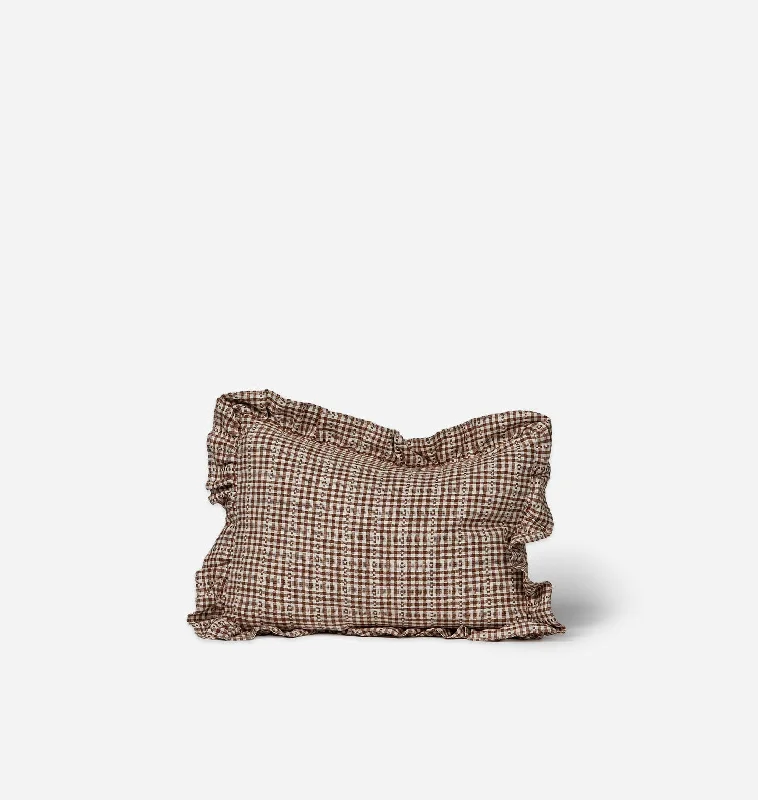 Feather Pillows for a Luxurious SleepCotton Pillows for Natural ComfortSoho Checkered Ruffle Pillow 12" x 16" Feather Pillows for a Luxurious SleepCotton Pillows for Natural ComfortSoho Checkered Ruffle Pillow 12" x 16"