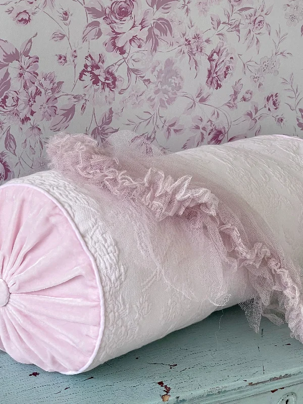 Lumbar Support Pillows for Car SeatsSquare Pillows for Modern Home DecorRose Matelassé Pink Bolster Pillow Lumbar Support Pillows for Car SeatsSquare Pillows for Modern Home DecorRose Matelassé Pink Bolster Pillow