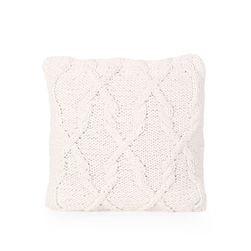 Adjustable Pillows for Customized ComfortCotton Pillows for Natural ComfortGrace Boho Cotton Throw Pillow, Beige
