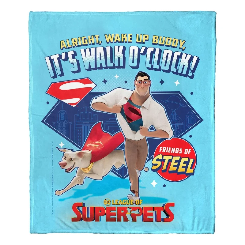 Bamboo fiber blankets with natural antibacterial propertiesWarner Brothers DC Superpets Walk O Clock Silk Touch Throw Blanket Bamboo fiber blankets with natural antibacterial propertiesWarner Brothers DC Superpets Walk O Clock Silk Touch Throw Blanket