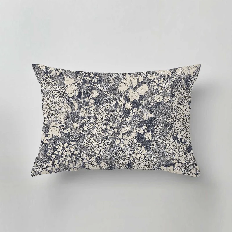 Down Alternative Pillows for Ethical ChoicesSilk Pillows for Smooth Skin and HairOutdoor Pillow - Amelia flower Navy Down Alternative Pillows for Ethical ChoicesSilk Pillows for Smooth Skin and HairOutdoor Pillow - Amelia flower Navy