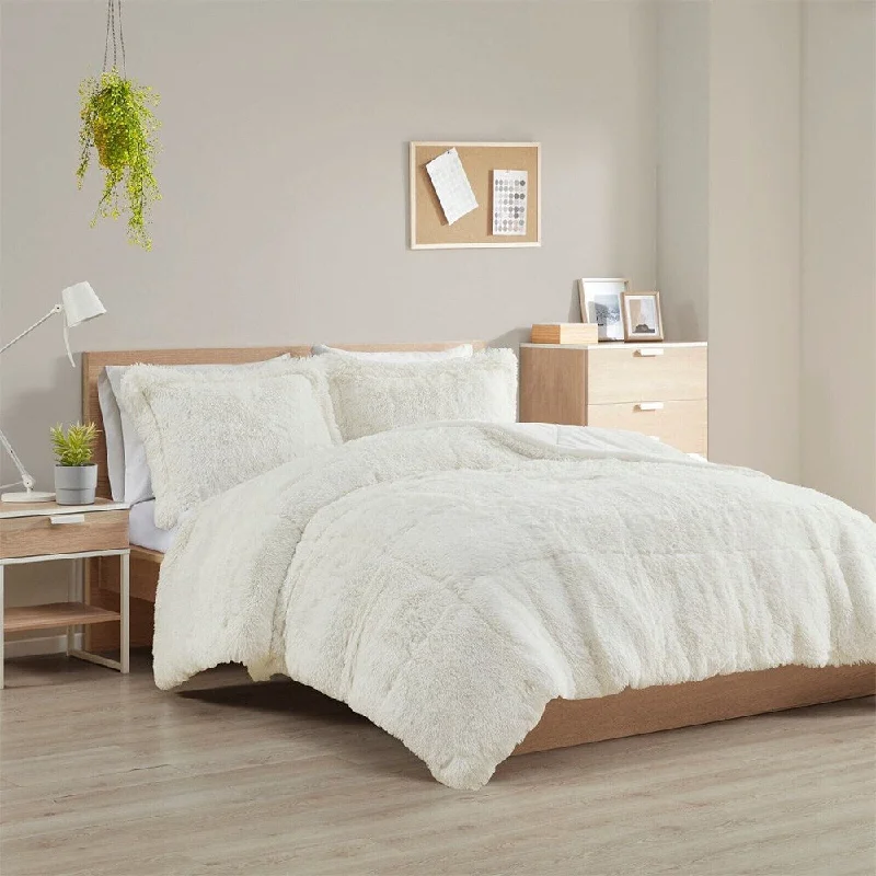Microfiber blankets that are durable and easy to care forTwin/ Twin XL Faux Fur Comforter Set Ivory Microfiber blankets that are durable and easy to care forTwin/ Twin XL Faux Fur Comforter Set Ivory