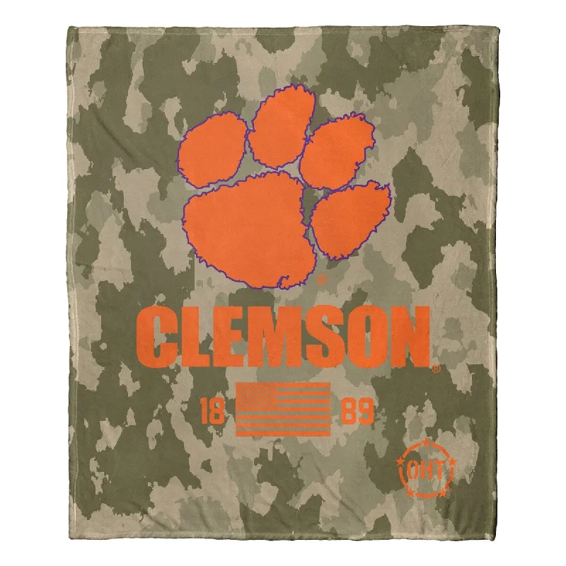 Chenille blankets with a thick and fuzzy textureCOL 575 Clemson OHT Special OPS Silk Touch Throw Chenille blankets with a thick and fuzzy textureCOL 575 Clemson OHT Special OPS Silk Touch Throw