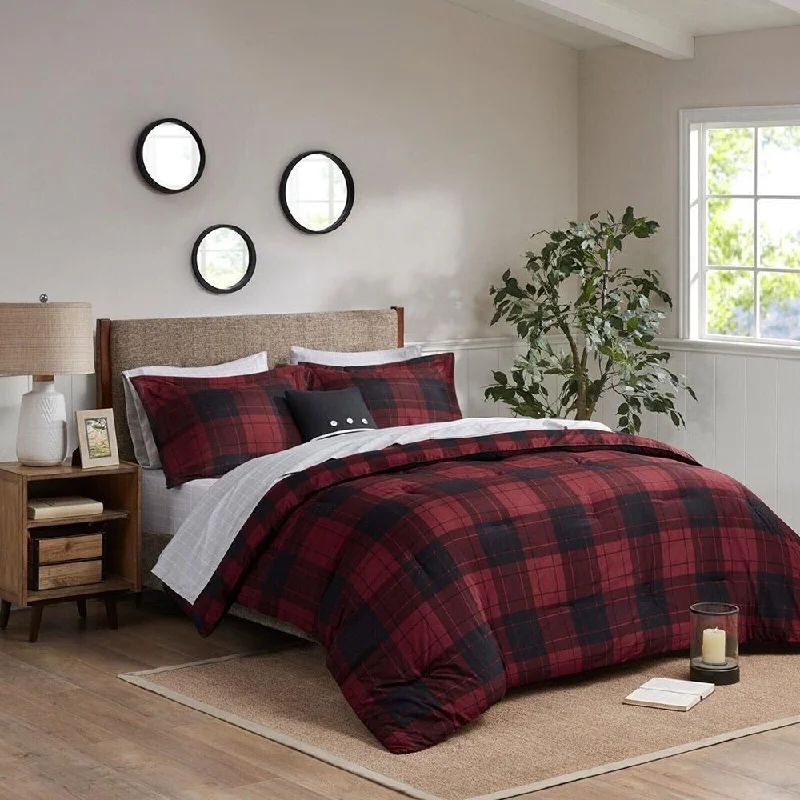 Synthetic fiber blend blankets for a budget - friendly choiceTwin Size Reversible Comforter Set Plaid Red Synthetic fiber blend blankets for a budget - friendly choiceTwin Size Reversible Comforter Set Plaid Red