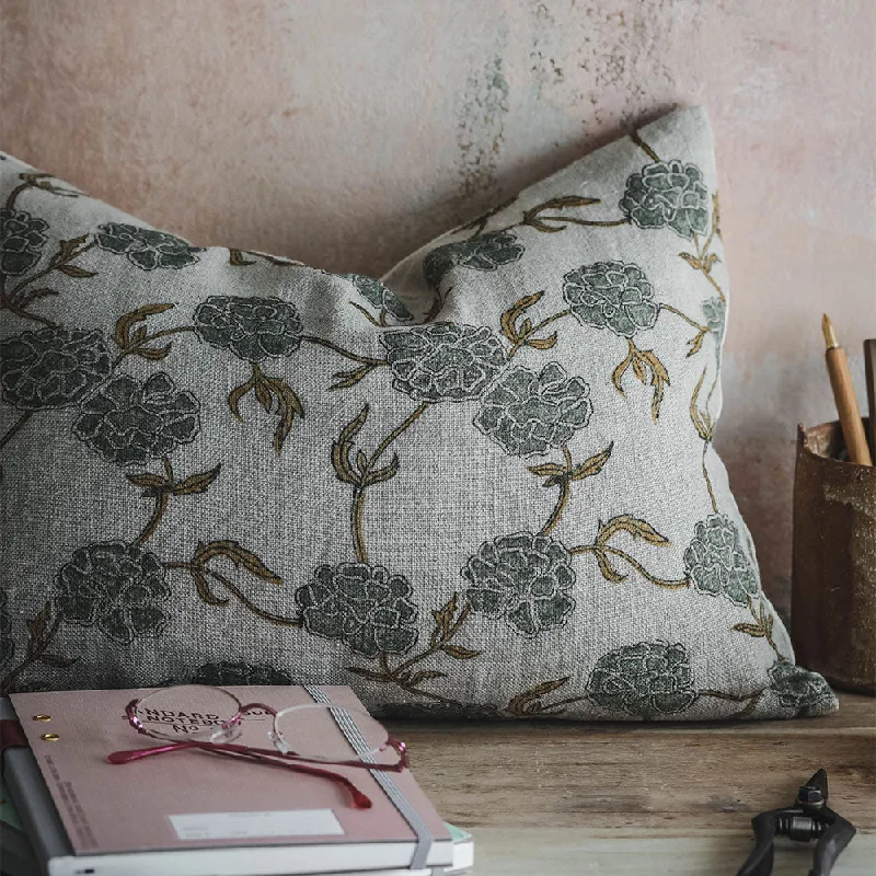 Memory Foam Pillows for Neck SupportSilk Pillows for Smooth Skin and HairLinen Hand Block-Printed Pillow Cover No. 0230 Memory Foam Pillows for Neck SupportSilk Pillows for Smooth Skin and HairLinen Hand Block-Printed Pillow Cover No. 0230