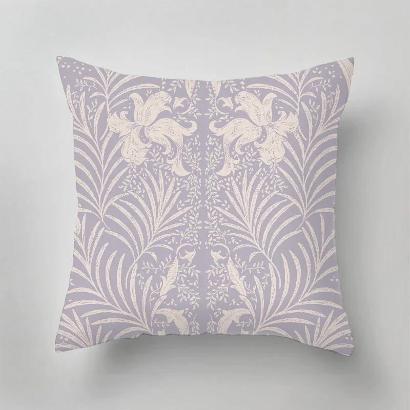 Bolster Pillows for Sofa DecorationDown Alternative Pillows for Ethical ChoicesOutdoor Pillow - Donna Floral soft lilac Bolster Pillows for Sofa DecorationDown Alternative Pillows for Ethical ChoicesOutdoor Pillow - Donna Floral soft lilac